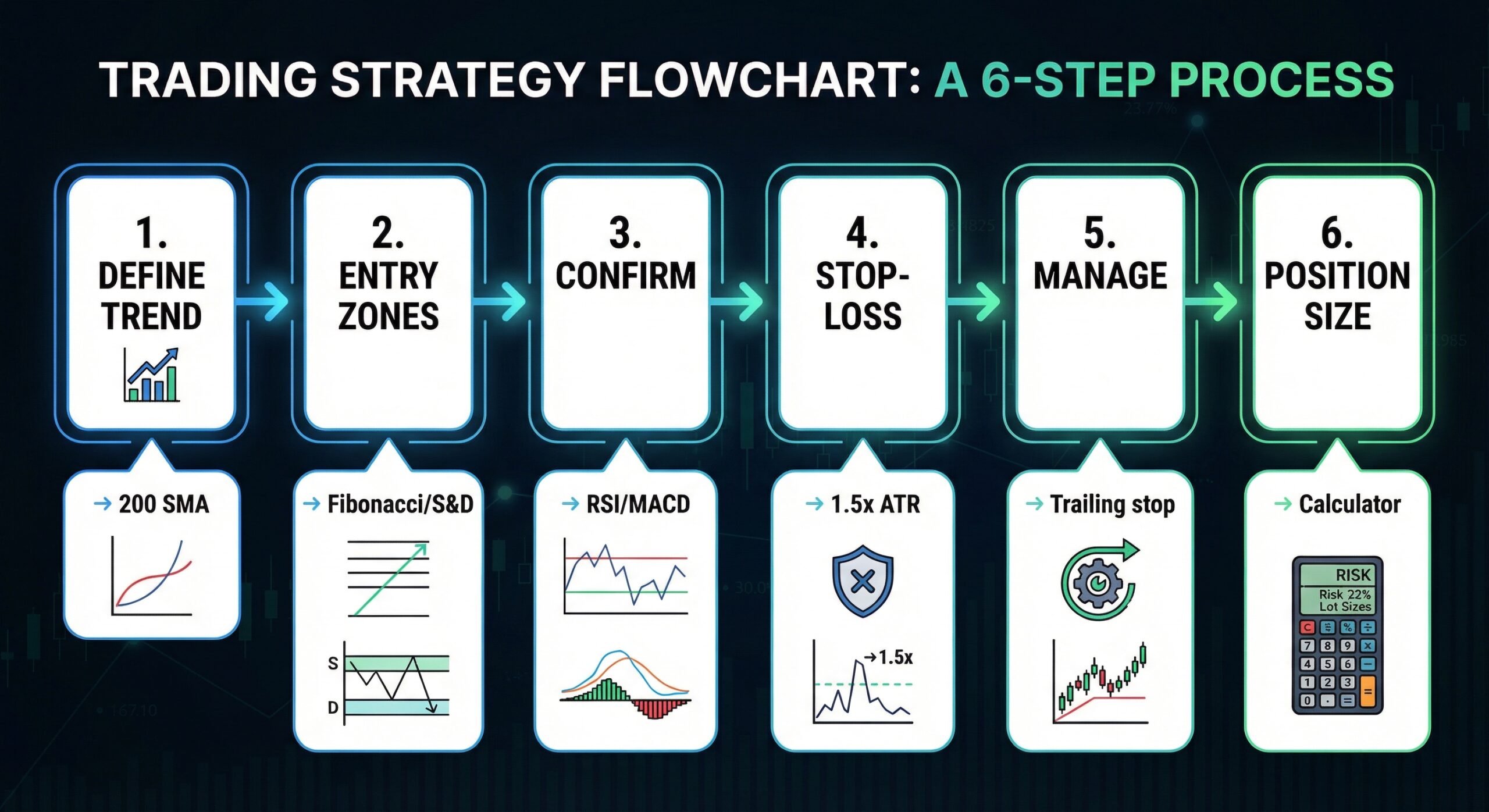 6-step framework to build an indicator-based forex trading strategy