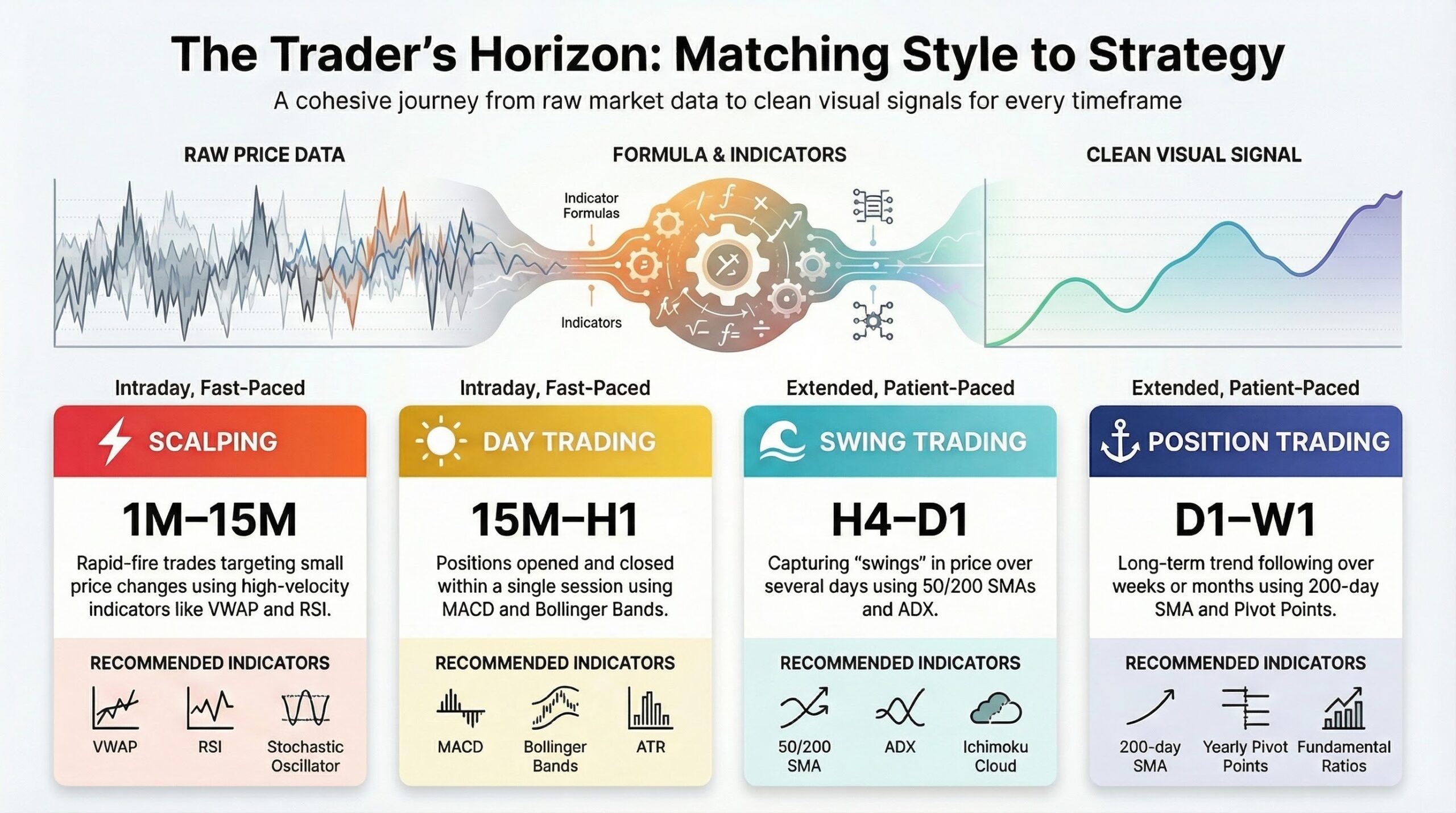 Best MT4 indicators for scalping, day trading, swing trading, and position trading